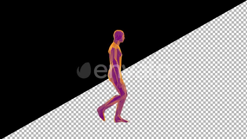 Low Poly Man Walking Videohive 22115071 Motion Graphics Image 1