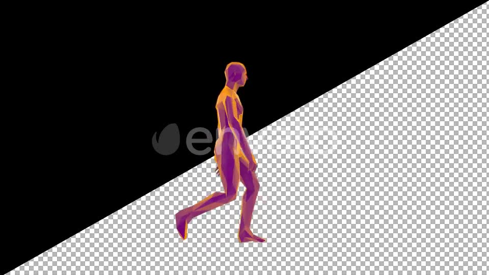 Low Poly Man Walking Videohive 22115071 Motion Graphics Image 2