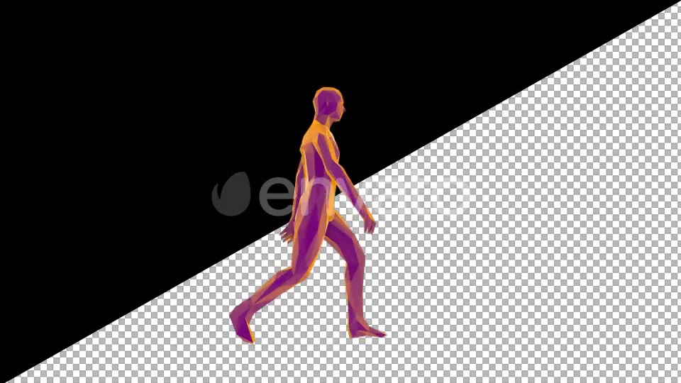 Low Poly Man Walking Videohive 22115071 Motion Graphics Image 3