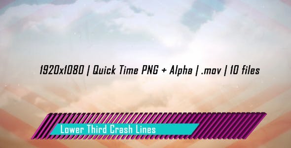 Lower Third Crash Lines - Download 3938422 Videohive