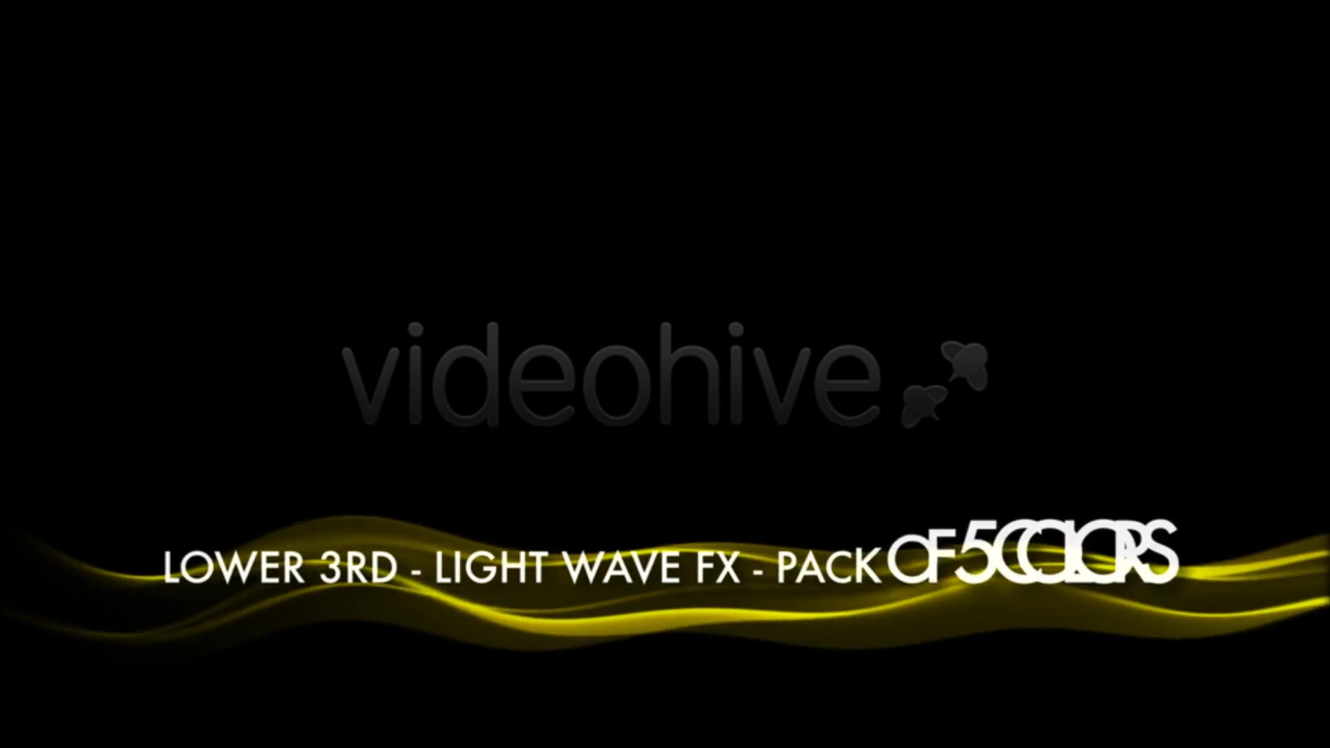 Lower Third Light Wave FX Pack of 5 Videohive 7936832 Motion Graphics Image 11