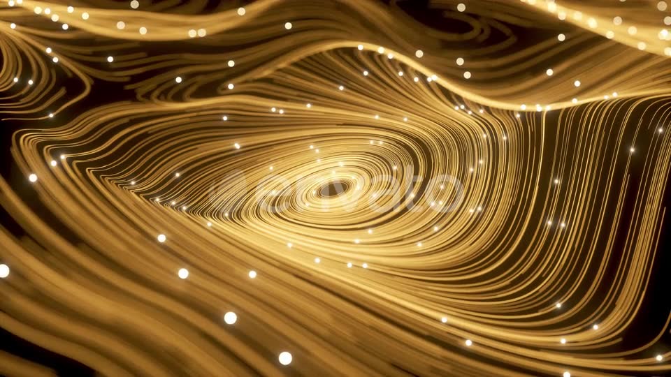 Magic of Golden Swirl Particles and Vortex Lines Videohive 23966727 Motion Graphics Image 2