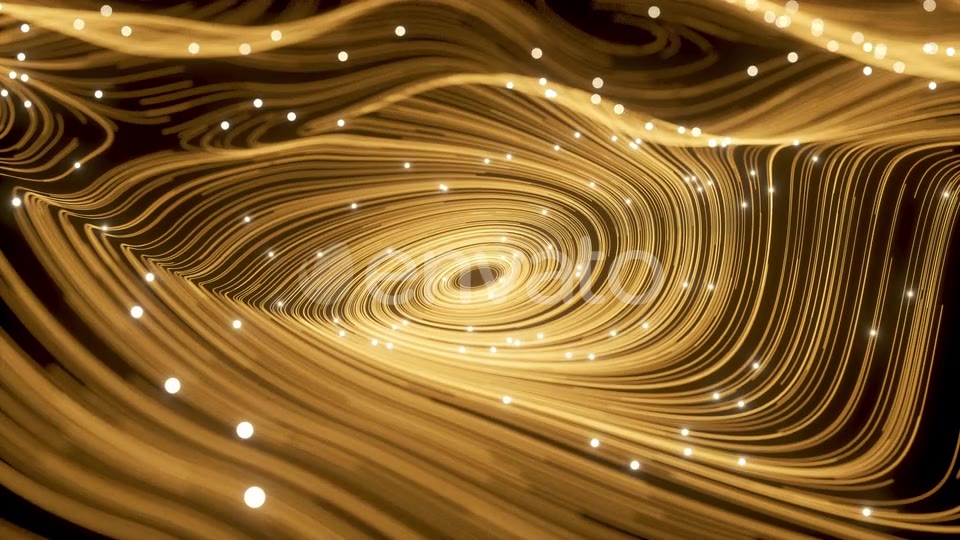 Magic of Golden Swirl Particles and Vortex Lines Videohive 23966727 Motion Graphics Image 3