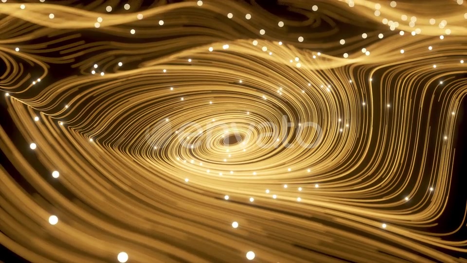Magic of Golden Swirl Particles and Vortex Lines Videohive 23966727 Motion Graphics Image 4