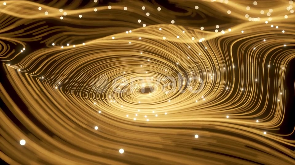Magic of Golden Swirl Particles and Vortex Lines Videohive 23966727 Motion Graphics Image 5