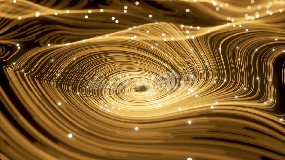 Magic of Golden Swirl Particles and Vortex Lines Videohive 23966727 Motion Graphics Image 6