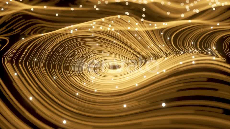 Magic of Golden Swirl Particles and Vortex Lines Videohive 23966727 Motion Graphics Image 8