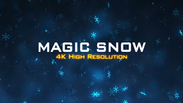 Magic Snow Background 4K - 22945725 Videohive Download