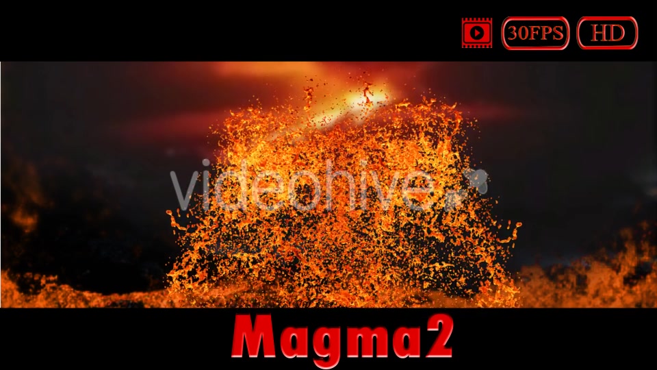 Magma/Lava Splash HD (Small) V2 Videohive 19966446 Motion Graphics Image 8