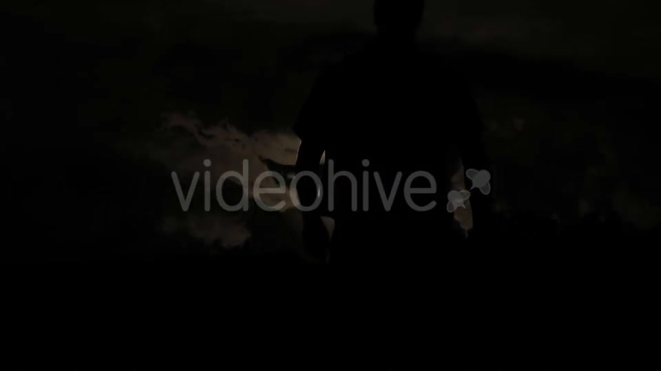 Male Silhouette Walking Into The Storm Videohive 15738161 Motion Graphics Image 3
