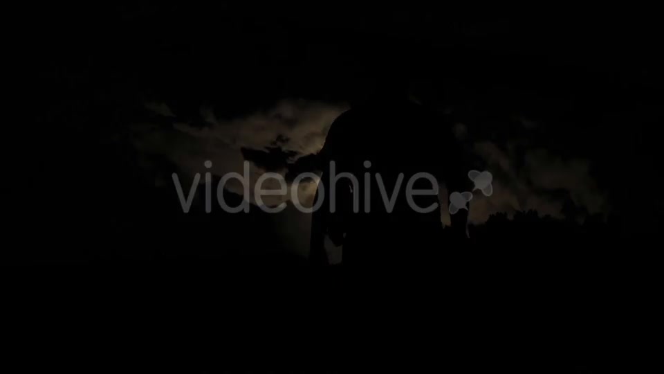 Male Silhouette Walking Into The Storm Videohive 15738161 Motion Graphics Image 4