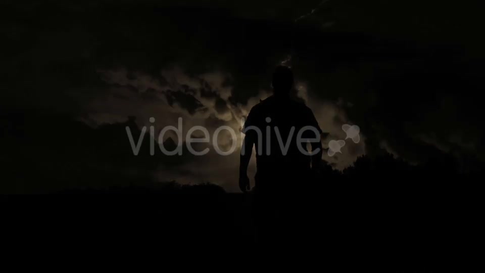 Male Silhouette Walking Into The Storm Videohive 15738161 Motion Graphics Image 6