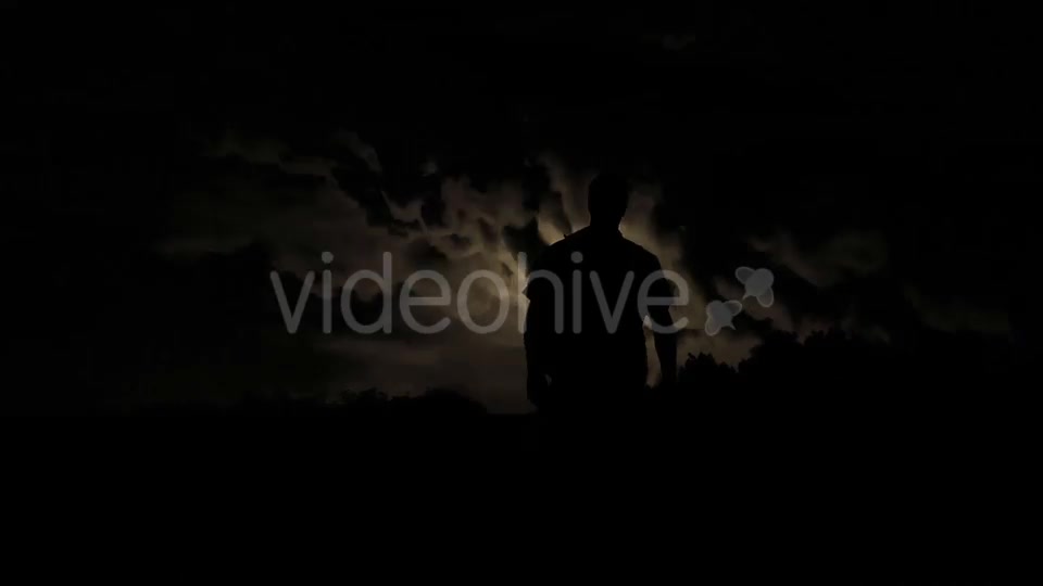 Male Silhouette Walking Into The Storm Videohive 15738161 Motion Graphics Image 7