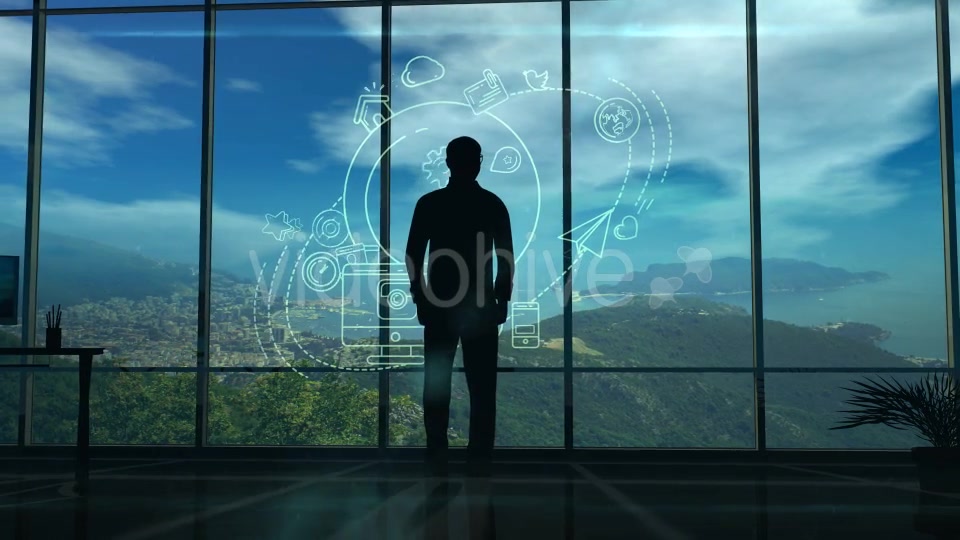 Man Looking At Social Infographics Videohive 20828215 Motion Graphics Image 6