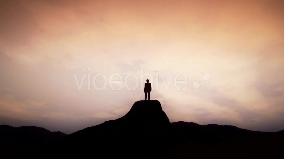 Man Standing on the Cliff of Mountain Videohive 19432839 Motion Graphics Image 2