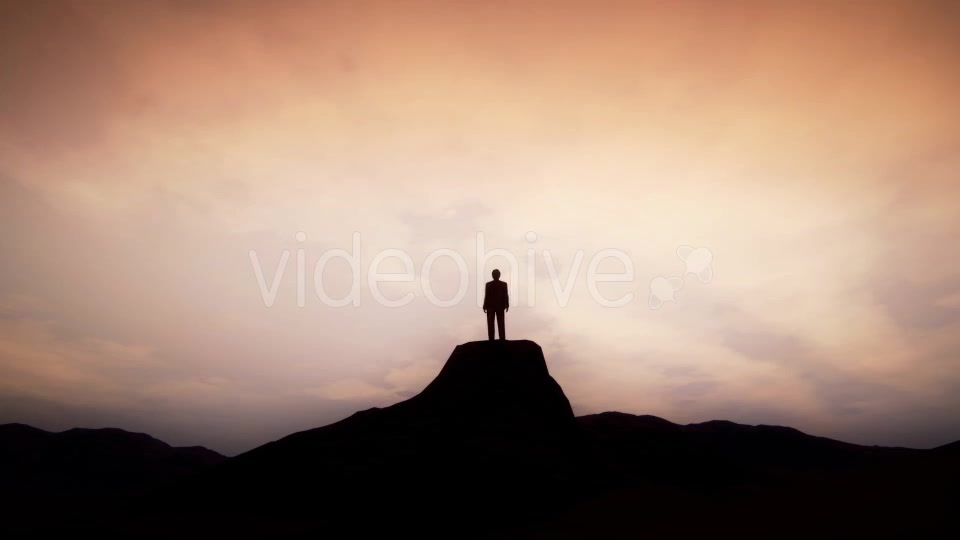 Man Standing on the Cliff of Mountain Videohive 19432839 Motion Graphics Image 3