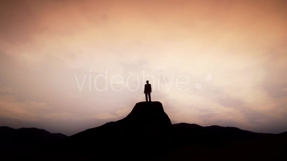 Man Standing on the Cliff of Mountain Videohive 19432839 Motion Graphics Image 4