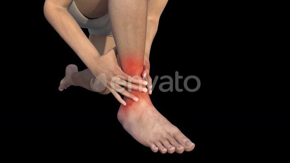 Man With Ankle Pain Videohive 22723975 Motion Graphics Image 3