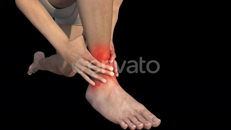 Man With Ankle Pain Videohive 22723975 Motion Graphics Image 4