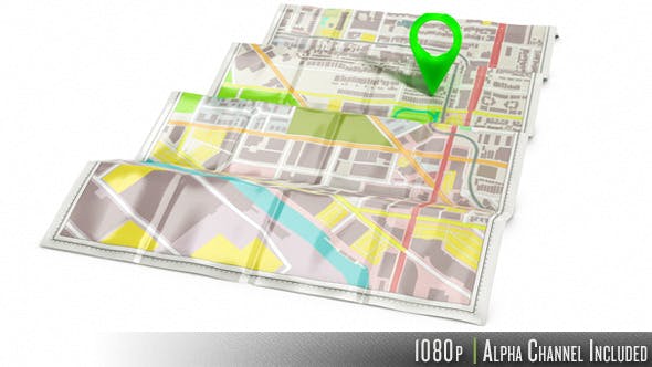Map Directions to Pin Point Location - 7666927 Videohive Download