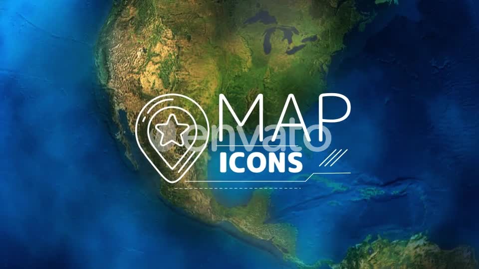 Map Icons Videohive 23438983 Motion Graphics Image 1