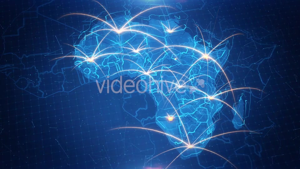 Map of The Africa With The Animated Background 4K Videohive 18362080 Motion Graphics Image 4