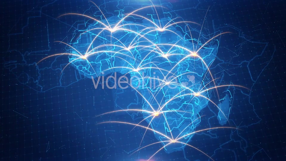 Map of The Africa With The Animated Background 4K Videohive 18362080 Motion Graphics Image 5