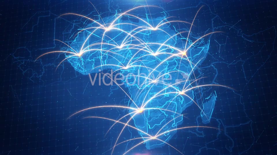 Map of The Africa With The Animated Background 4K Videohive 18362080 Motion Graphics Image 7