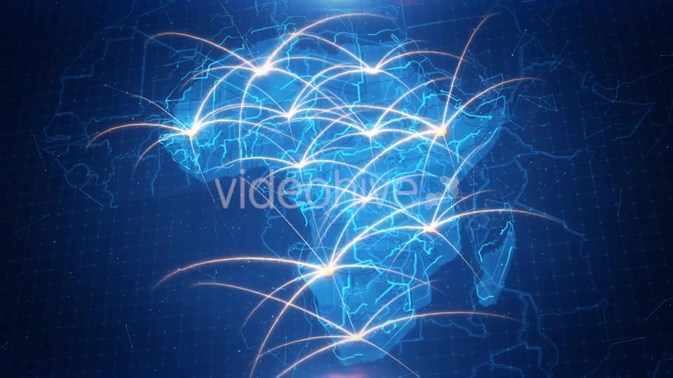 Map of The Africa With The Animated Background 4K Videohive 18362080 Motion Graphics Image 8