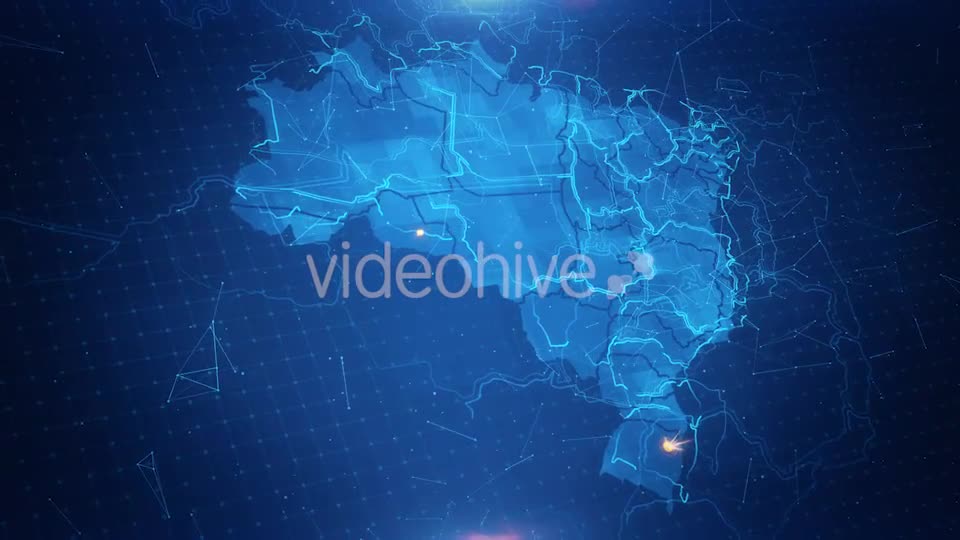 Map of The Brazil With The Animated Background Videohive 18046816 Motion Graphics Image 1