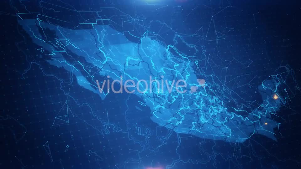Map of The Mexico With The Animated Background 4K Videohive 18542037 Motion Graphics Image 1