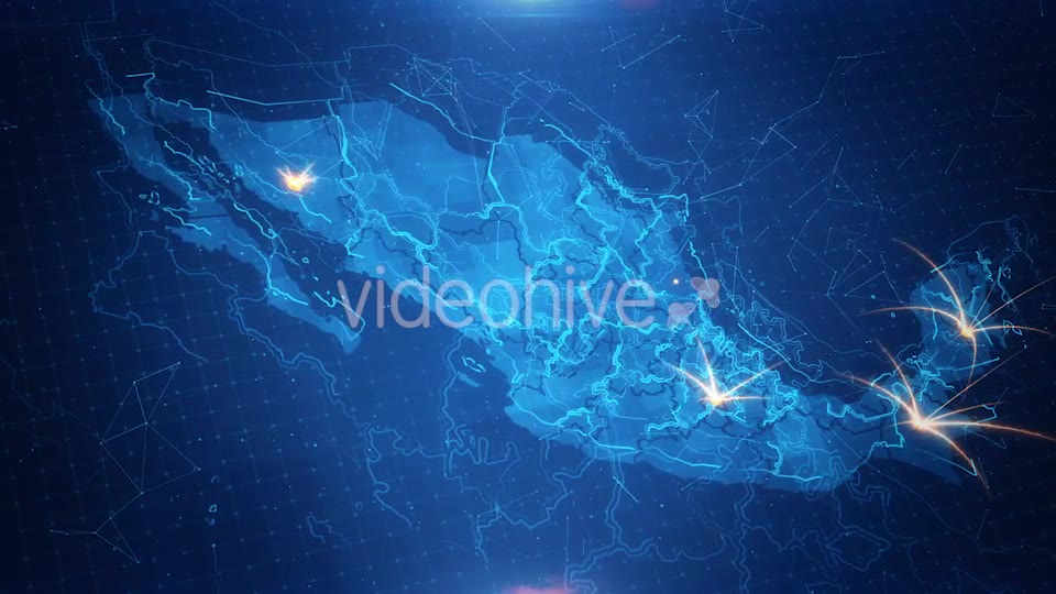 Map of The Mexico With The Animated Background 4K Videohive 18542037 Motion Graphics Image 2