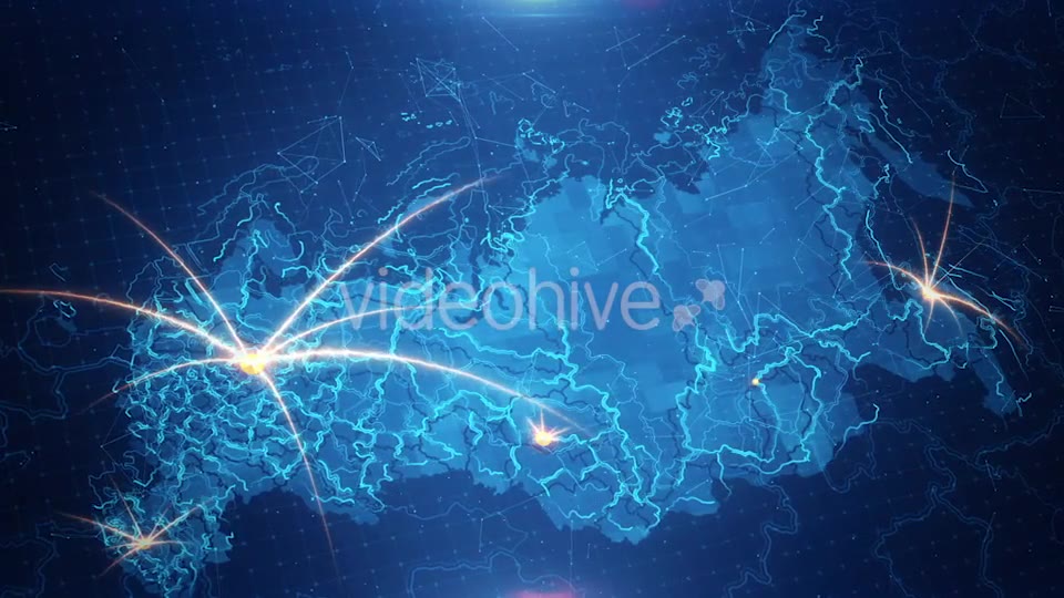 Map of The Russia With The Animated Background Videohive 18271085 Motion Graphics Image 2