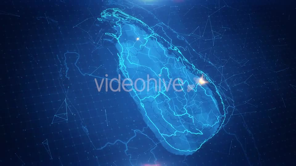 Map of The Sri Lanka With The Animated Background Videohive 18246963 Motion Graphics Image 1