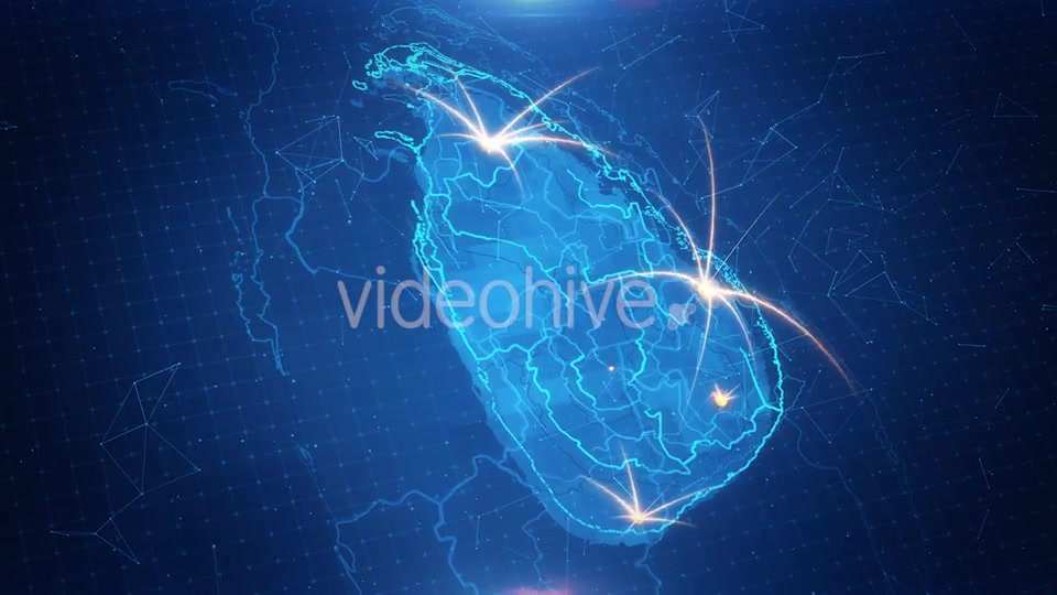 Map of The Sri Lanka With The Animated Background Videohive 18246963 Motion Graphics Image 2