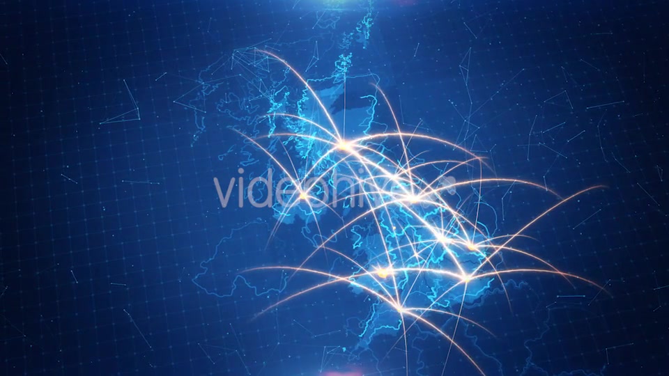 Map of The United Kingdom With The Animated Background Videohive 18011410 Motion Graphics Image 4