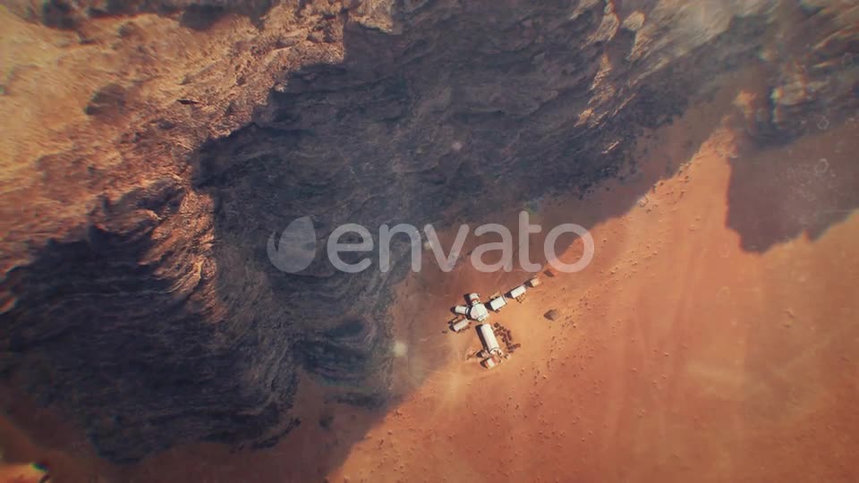 Mars Base Aerial Shot Videohive 23885614 Motion Graphics Image 1