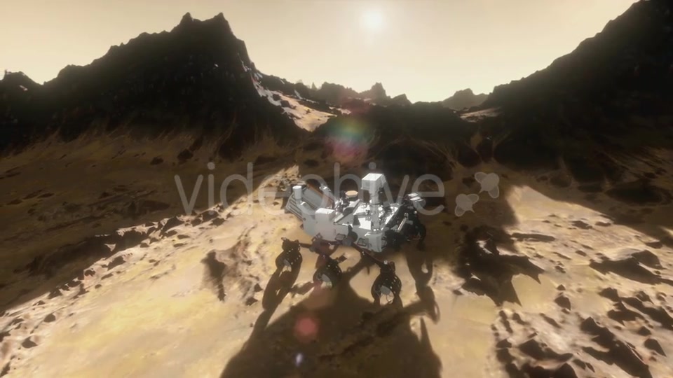 Mars Curiosity Rover Establishing Shot 2 Videohive 21385578 Motion Graphics Image 3