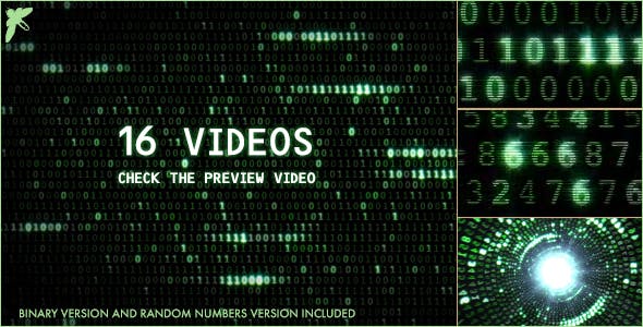 Matrix Binary and Number Code - Download Videohive 16730371