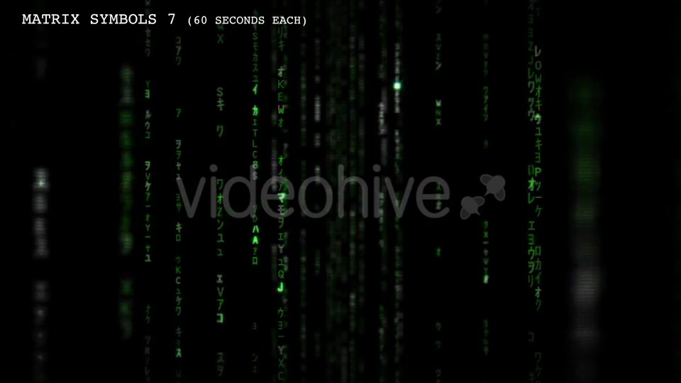 Matrix Symbol and Letters Code Videohive 16730609 Motion Graphics Image 6