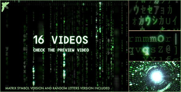 Matrix Symbol and Letters Code - Videohive 16730609 Download