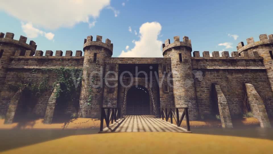 Medieval Castle Sunny Day Videohive 18486055 Motion Graphics Image 1