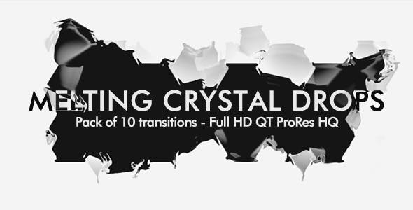 Melting Crystal Drops Pack of 10 - Download Videohive 8391420