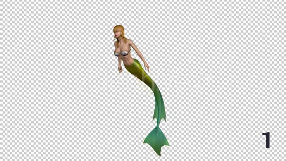 Mermaid Swimming 3 Scene Videohive 21366027 Motion Graphics Image 1