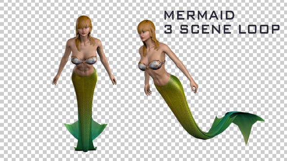 Mermaid Swimming 3 Scene - Download 21366027 Videohive