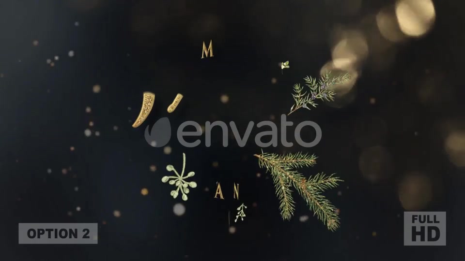 Merry Christmas Glittery Text Animation Videohive 22968485 Motion Graphics Image 4