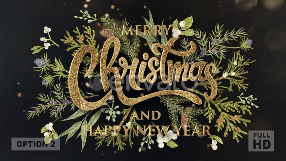 Merry Christmas Glittery Text Animation Videohive 22968485 Motion Graphics Image 5