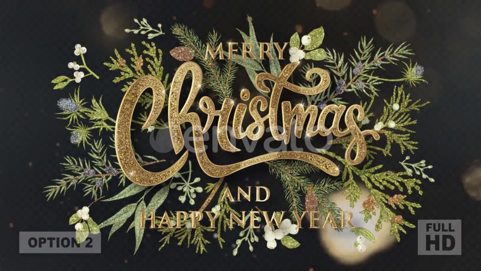 Merry Christmas Glittery Text Animation Videohive 22968485 Motion Graphics Image 7
