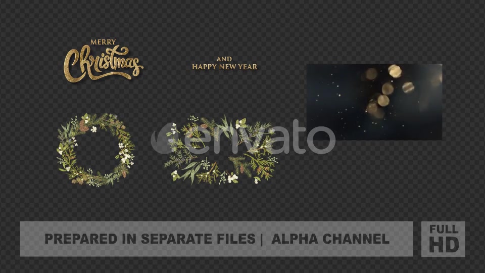 Merry Christmas Glittery Text Animation Videohive 22968485 Motion Graphics Image 9