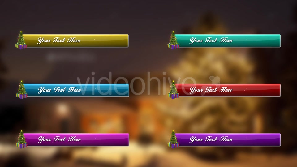 Merry Christmas & Happy New Year Lower Third Pack (Pack of 12) Videohive 21012954 Motion Graphics Image 4